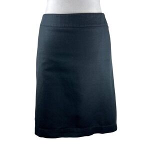 Merona Classic Black Stretch Cotton Knee Length Pencil Skirt Plus Size 18 Pocket